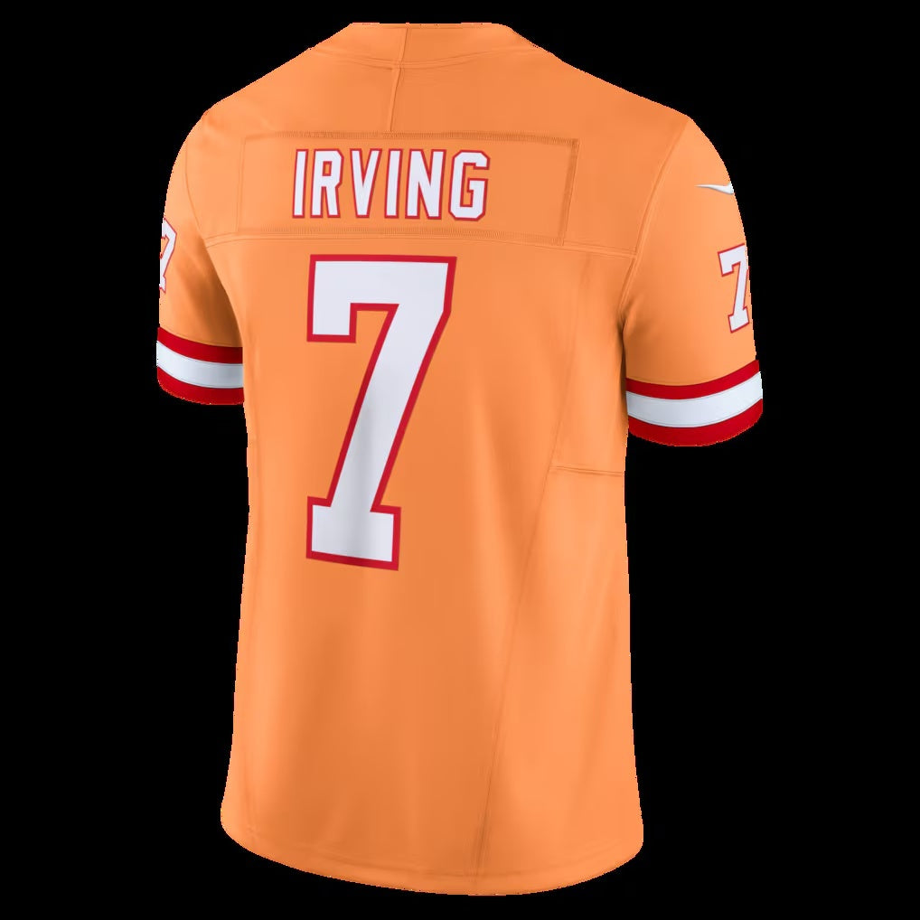 TB.Buccaneers #7 Bucky Irving Orange Alternate 2 Throwback Vapor F.U.S.E. Limited Jersey