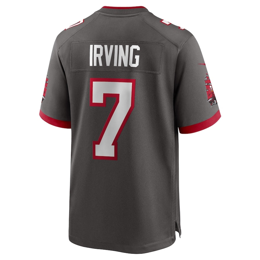 TB.Buccaneers #7 Bucky Irving Pewter Alternate Game Jersey