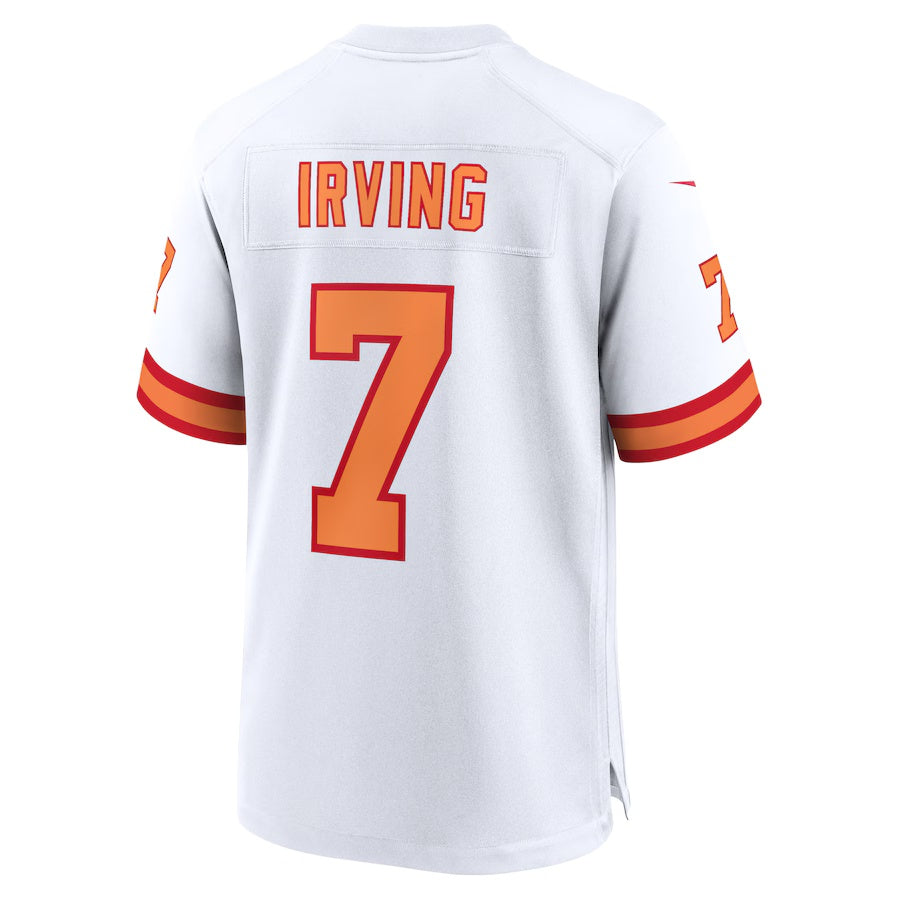 TB.Buccaneers #7 Bucky Irving '76 White Game Jersey