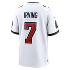 TB.Buccaneers #7 Bucky Irving White 50th Season White Game Jersey
