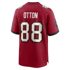 TB.Buccaneers #88 Cade Otton Red Game Player Stitched Football Jersey