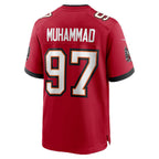 TB.Buccaneers #97 Al-Quadin Muhammad Red Team Game Stitched Football Jersey