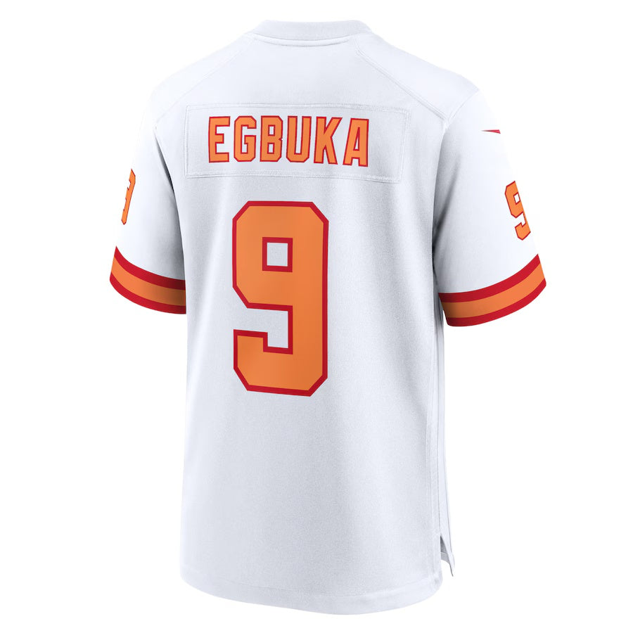 TB.Buccaneers #9 Emeka Egbuka '76 White 50th Season Game Stitched Football Jersey