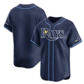 Tampa Bay Rays Blank Navy Away Limited Stitched Baseball Jersey