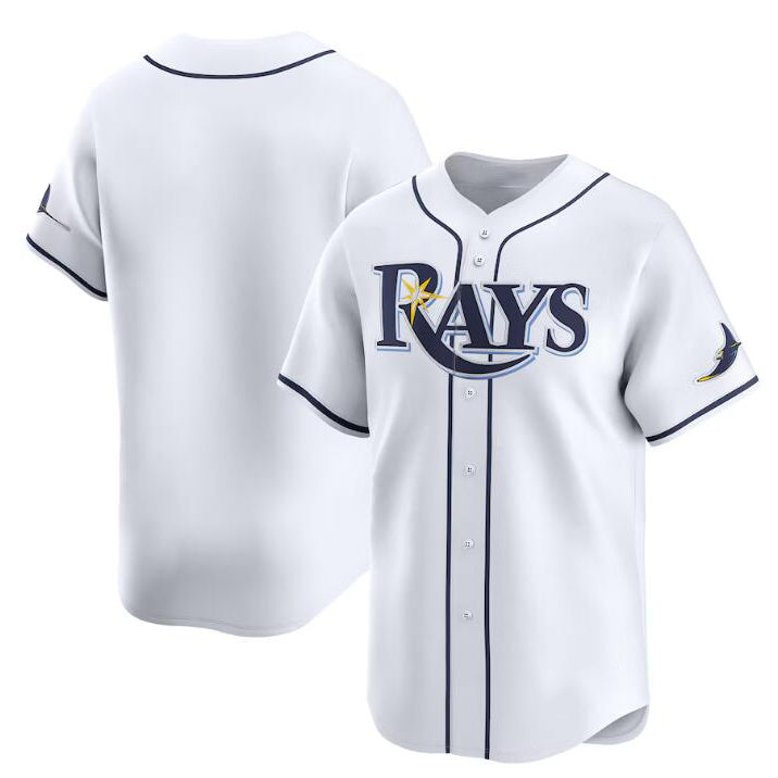 Tampa Bay Rays Blank White Home Limited Stitched Baseball Jersey