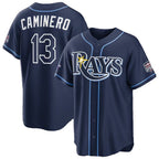 Tampa Bay Rays #13 Junior Caminero 2026 All-Star Game Navy Replica Baseball Jersey