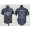 Tampa Bay Rays #22 Jose Siri Charcoal 2024 City Connect Limited Stitched Baseball Jersey