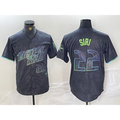 Tampa Bay Rays #22 Jose Siri Number Charcoal 2024 City Connect Limited Stitched Baseball Jersey