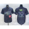 Tampa Bay Rays #22 Jose Siri Number Charcoal 2024 City Connect Limited Stitched Baseball Jersey