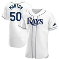 Tampa Bay Rays #50 Charlie Morton Navy Alternate Baseball Jersey
