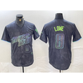 Tampa Bay Rays #8 Brandon Lowe Charcoal 2024 City Connect Player Number Limited Cool Baseball Jersey