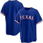Texas Rangers Royal Alternate Replica Team Logo Baseball Jersey