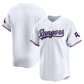 Texas Rangers White Home Limited Baseball Jersey