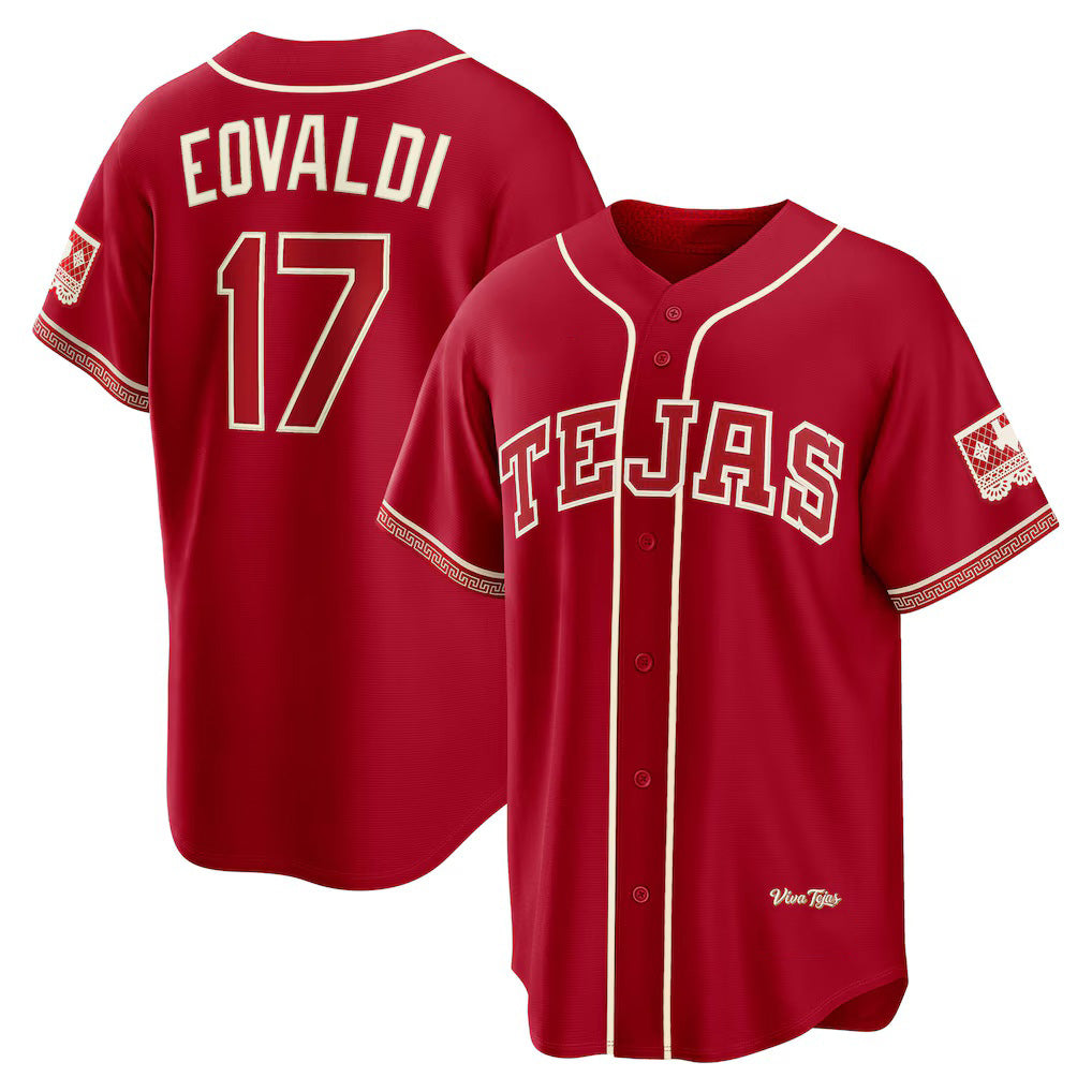 Texas Rangers #17 Nathan Eovaldi Red 2026 City Connect Stadium Baseball Jersey