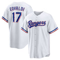 Texas Rangers #17 Nathan Eovaldi White Home Replica Player Baseball Jersey