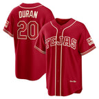 Texas Rangers #20 Ezequiel Duran Red 2026 City Connect Stadium Baseball Jersey