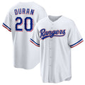 Texas Rangers #20 Ezequiel Duran White Home Replica Baseball Jersey