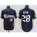 Texas Rangers #28 Jonah Heim Black Gothic Mexico 2025 Vapor Premier Limited Stitched Baseball Jersey