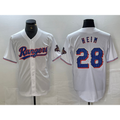 Texas Rangers #28 Jonah Heim White 2023 World Series Champions Cool Baseball Jersey