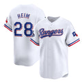Texas Rangers #28 Jonah Heim White 2023 World Series Champions Stitched Baseball Jersey