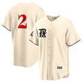Texas Rangers #2 Marcus Semien Cream 2023 City Connect Cool Base Stitched Baseball Jersey