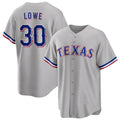 Texas Rangers #30 Nathaniel Lowe Gray Cool Base Stitched Baseball Jersey