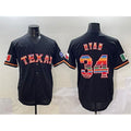 Texas Rangers #34 Nolan Ryan Black Mexico Limited Stitched Baseball Jersey