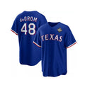 Texas Rangers #48 Jacob DeGrom Royal 2023 World Series Cool Base Stitched Baseball Jersey