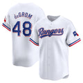 Texas Rangers #48 Jacob deGrom White Home Limited Player Baseball Jersey