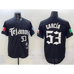 Texas Rangers #53 Adolis García Black Mexico 2025 Vapor Premier Limited Stitched Baseball Jersey