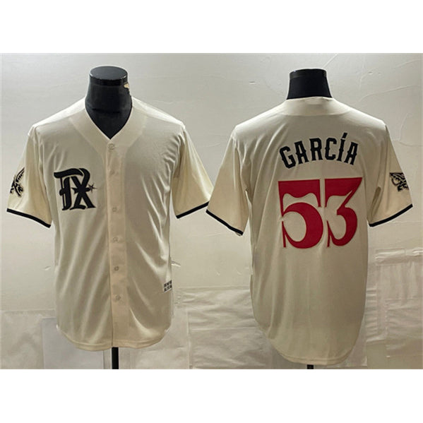 Texas Rangers #53 Adolis García Cream City Connect Cool Base Stitched Baseball Jersey
