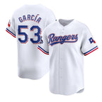Texas Rangers #53 Adolis García White 2023 World Series Champions Stitched Baseball Jersey