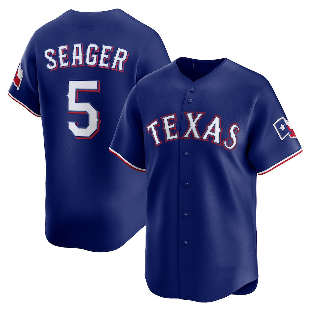 Texas Rangers #5 Corey Seager Royal Alternate 2 Limited Baseball Jersey