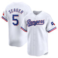 Texas Rangers #5 Corey Seager White Home Limited Player Baseball Jersey