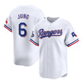 Texas Rangers #6 Josh Jung White 2023 World Series Champions Stitched Baseball Jersey