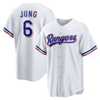 Texas Rangers #6 Josh Jung White Replica Player Baseball Jersey