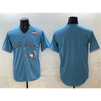 Toronto Blue Jays Blank Blue 2025 World Series Home Cool Base Stitched Baseball Jersey