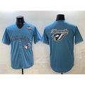 Toronto Blue Jays Team Big Logo Blue 2025 World Series Home Cool Base Stitched Baseball Jersey