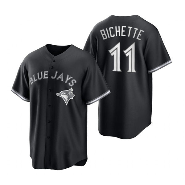 Toronto Blue Jays #11 Bo Bichette Black Stitched Cool Baseball Jersey