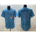 Toronto Blue Jays #11 Bo Bichette Blue 2025 World Series Flex Base Stitched Baseball Jersey