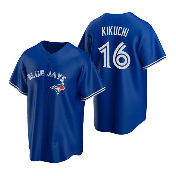 Toronto Blue Jays #16 Yusei Kikuchi Royal Cool Base Stitched Baseball Jersey