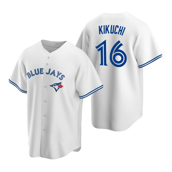Toronto Blue Jays #16 Yusei Kikuchi White Cool Base Stitched Baseball Jersey