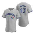 Toronto Blue Jays #17 Jose Berrios Gray Road Flex Base Player Baseball Jersey