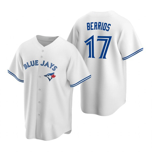 Toronto Blue Jays #17 Jose Berrios White Home Cool Baseball Jersey