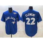 Toronto Blue Jays #22 Ernie Clement Blue 2025 World Series Cool Base Stitched Baseball Jersey