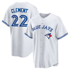 Toronto Blue Jays #22 Ernie Clement White Home Replica Baseball Jersey