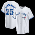 Toronto Blue Jays #25 Anthony Santander White Home Replica Baseball Jersey