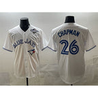 Toronto Blue Jays #26 Matt Chapman White 2025 World Series Home Cool Base Stitched Baseball Jersey