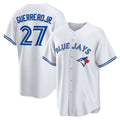 Toronto Blue Jays #27 Vladimir Guerrero Jr. White Home Replica Player Name Baseball Jersey