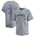 Toronto Blue Jays #2 Justin Turner Gray Cool Base Stitched Baseball Jersey